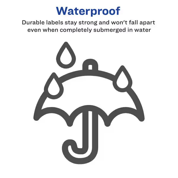 Waterproof Labels with Ultrahold&reg; Permanent Adhesive, Sure Feed&trade;, TrueBlock&reg;, Laser, 7,000 Labels, 1-1/3" x 4" (95522)