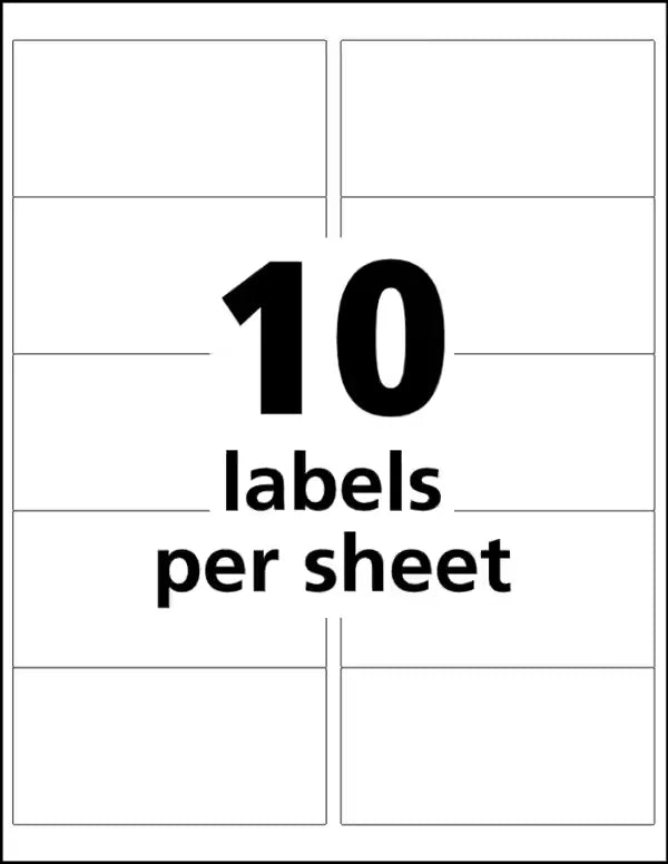 Avery&reg; UltraDuty&reg; GHS Chemical Labels for Pigment Inkjet Printers, Waterproof, UV Resistant, 2” x 4”, 500 Labels (60525)