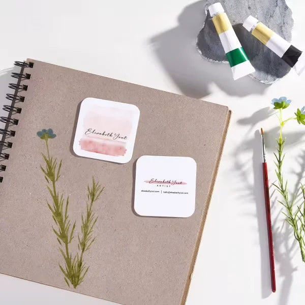 Avery&reg; Clean Edge&reg; Square Cards with Sure Feed&reg;, Rounded Corners, 2-1/2" x 2-1/2", Matte White, 180 Total (35702)