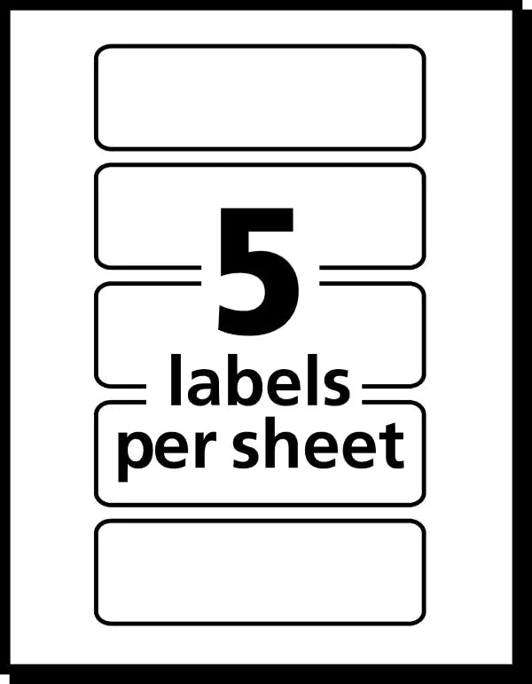 Avery&reg; Removable Color-Coding Labels, Removable Adhesive, Neon Orange, 1" x 3", 200 Labels (5477)