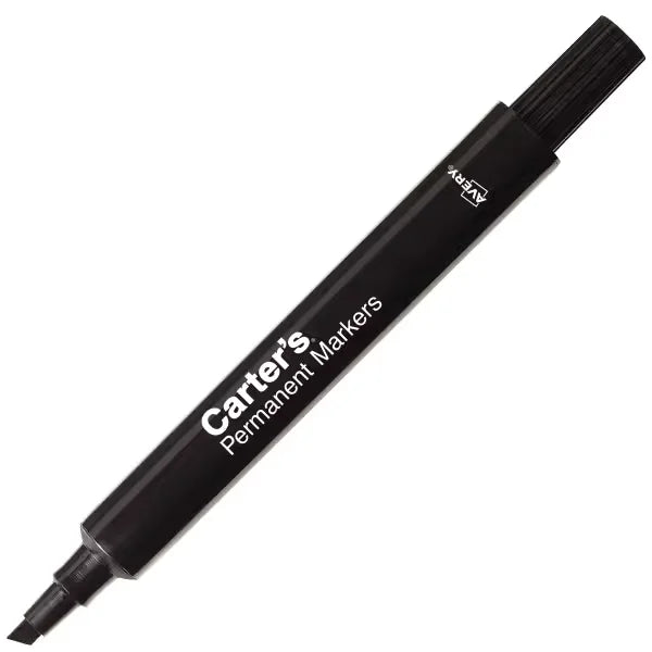Carter's&trade; Permanent Markers, Chisel Tip, Large Desk-Style Size, 1 Black Marker (27178)