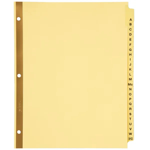 Avery&reg; Preprinted Dividers, 25-Tab Set, A-Z (11306)