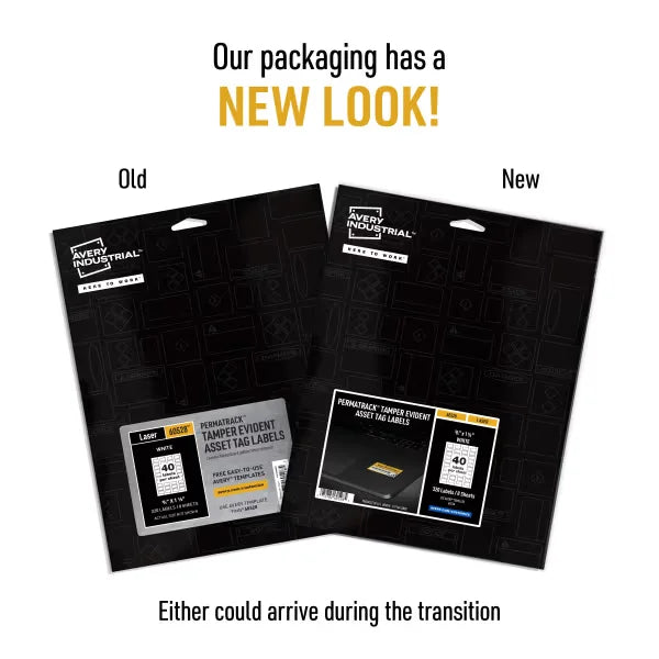 Avery&reg; PermaTrack&reg; Tamper-Evident Asset Tag Labels, 3/4" x 1-1/2", 320 Labels (60528)