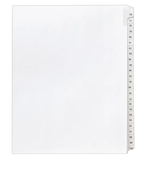 Avery&reg; Collated Legal Dividers Allstate&reg; Style, Letter Size, 76-100 Tab Set (1704)