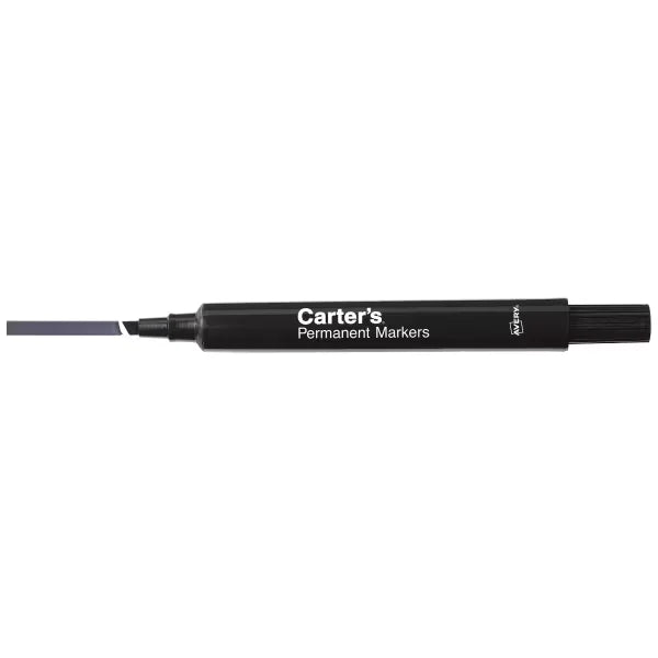Carter's&trade; Permanent Markers, Chisel Tip, Large Desk-Style Size, 1 Black Marker (27178)