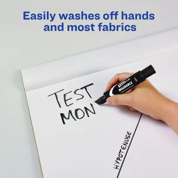 Avery(R) Marks A Lot(R) Jumbo Washable Marker, Chisel Tip, Black (24158)