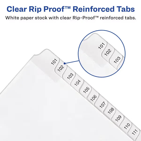 Avery&reg; Collated Legal Dividers Allstate&reg; Style, Letter Size, 76-100 Tab Set (1704)
