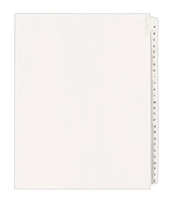 Avery&reg; A-Z Legal Exhibit Dividers for 3 Ring Binders, 25-Tab Set, Allstate&reg; Style, 1 Binder Divider Set (01700)