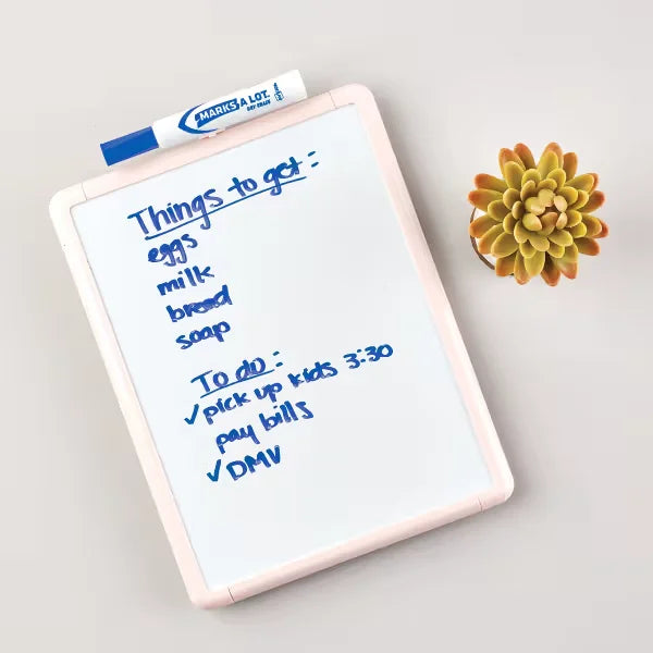 Avery® Marks A Lot® Dry Erase Marker, Desk-Style, Chisel Tip White Board Marker, Blue (24406)